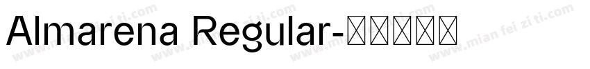 Almarena Regular字体转换